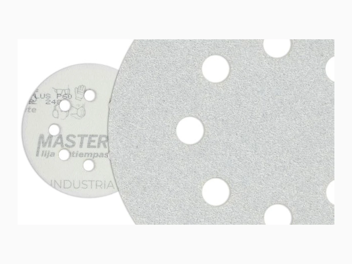 Discos MASTER PLUS Antiempastante - 6 perforaciones · Grano P800