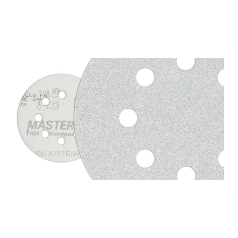 Discos MASTER PLUS Antiempastante - 6 perforaciones · Grano P100